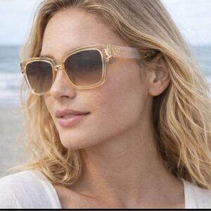 VonZipper Approach Honey Translucent Sunglasses Grey Honey Gradient Lens NEW